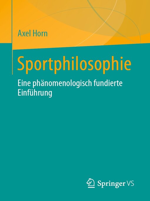 Title details for Sportphilosophie by Axel Horn - Available